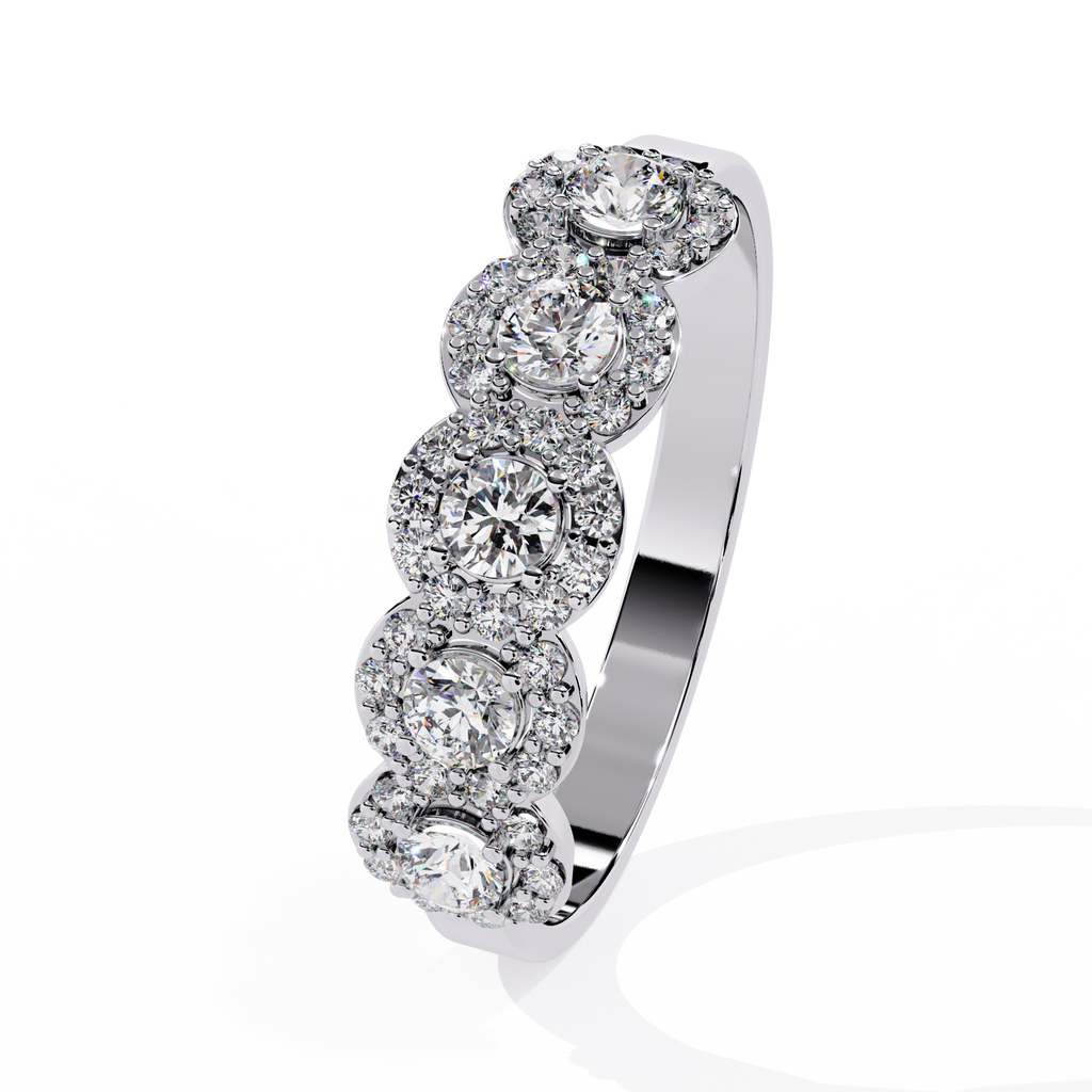 Multi-Halo Lab Grown Diamond Ring