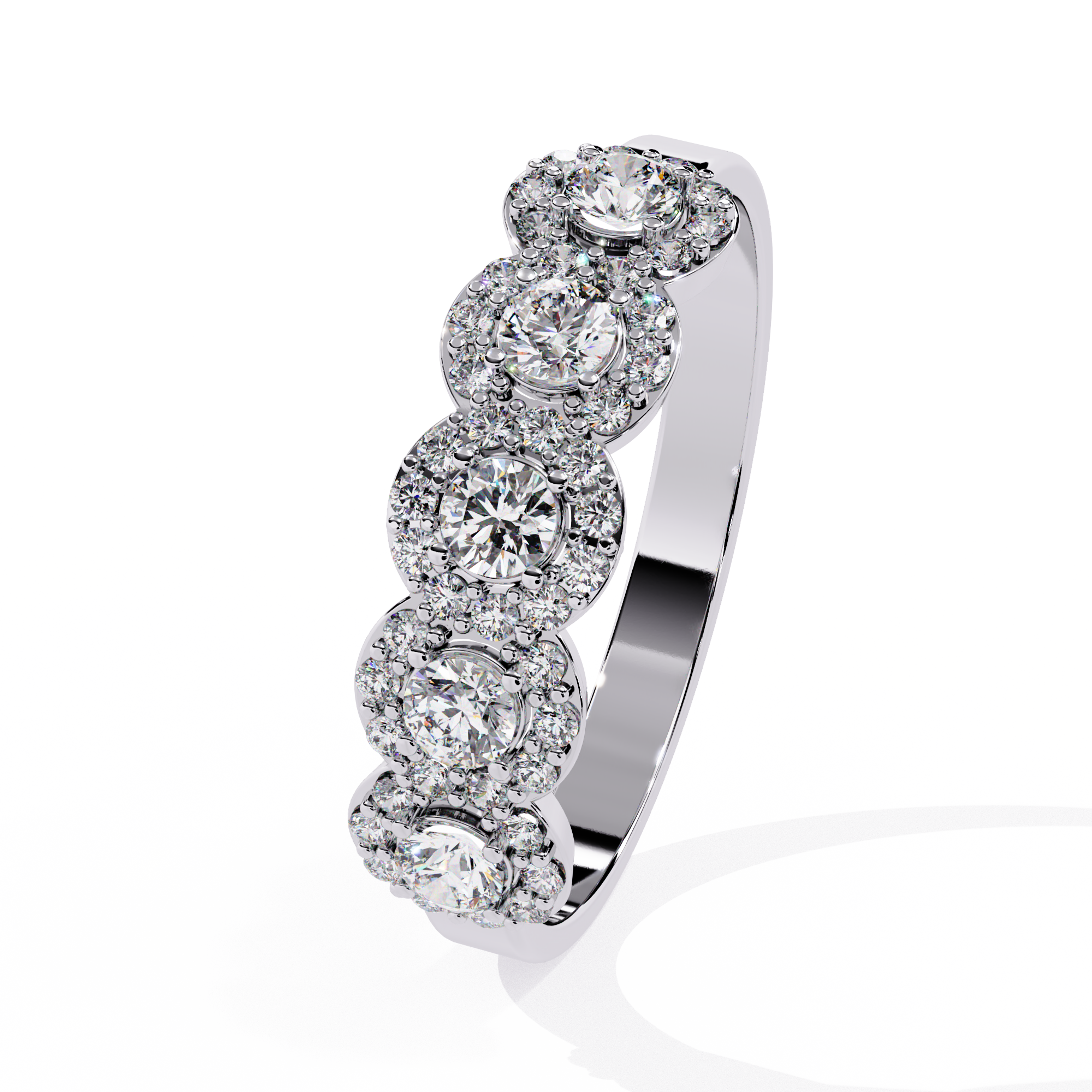 Multi-Halo Lab Grown Diamond Ring