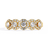 Multi-Halo Lab Grown Diamond Ring