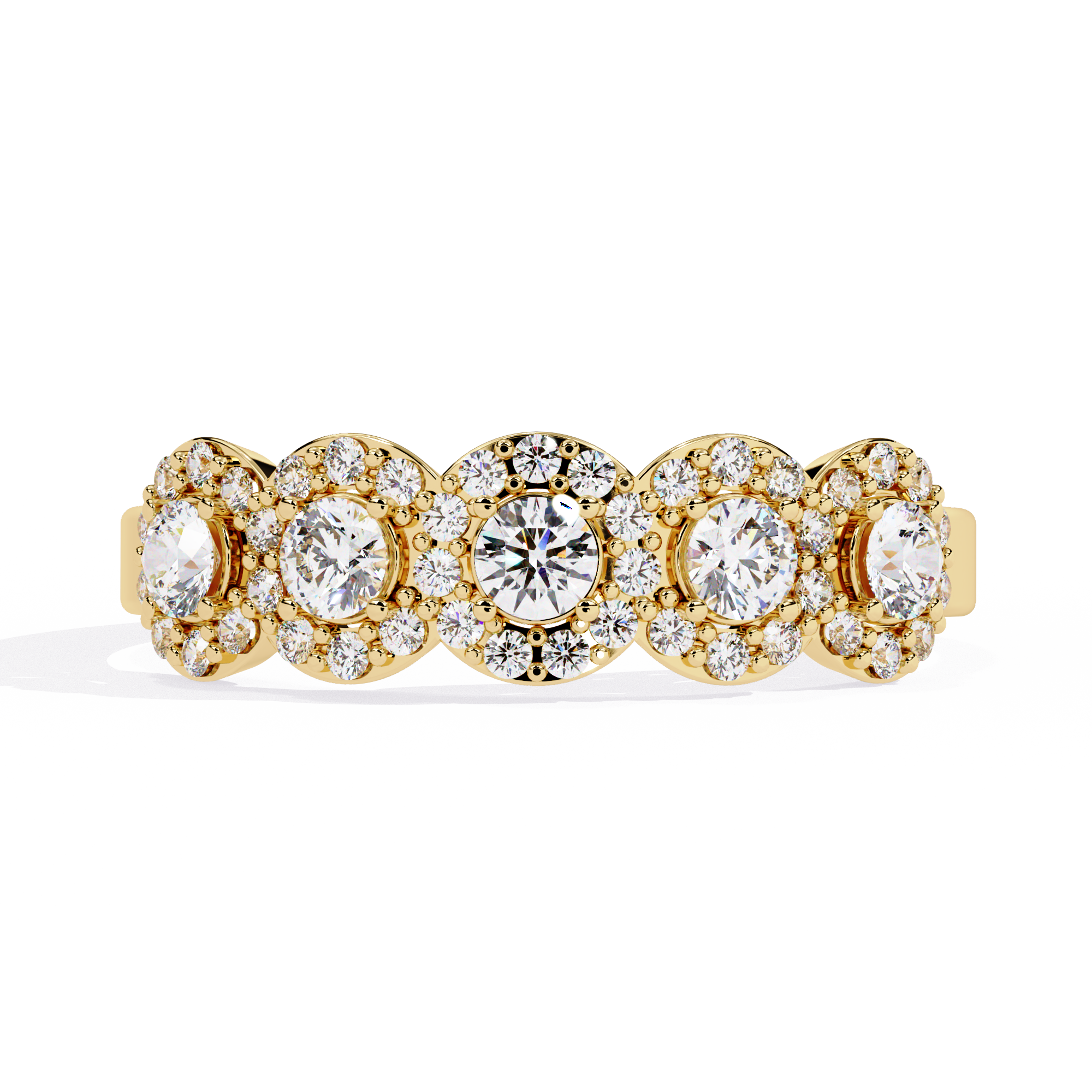 Multi-Halo Lab Grown Diamond Ring