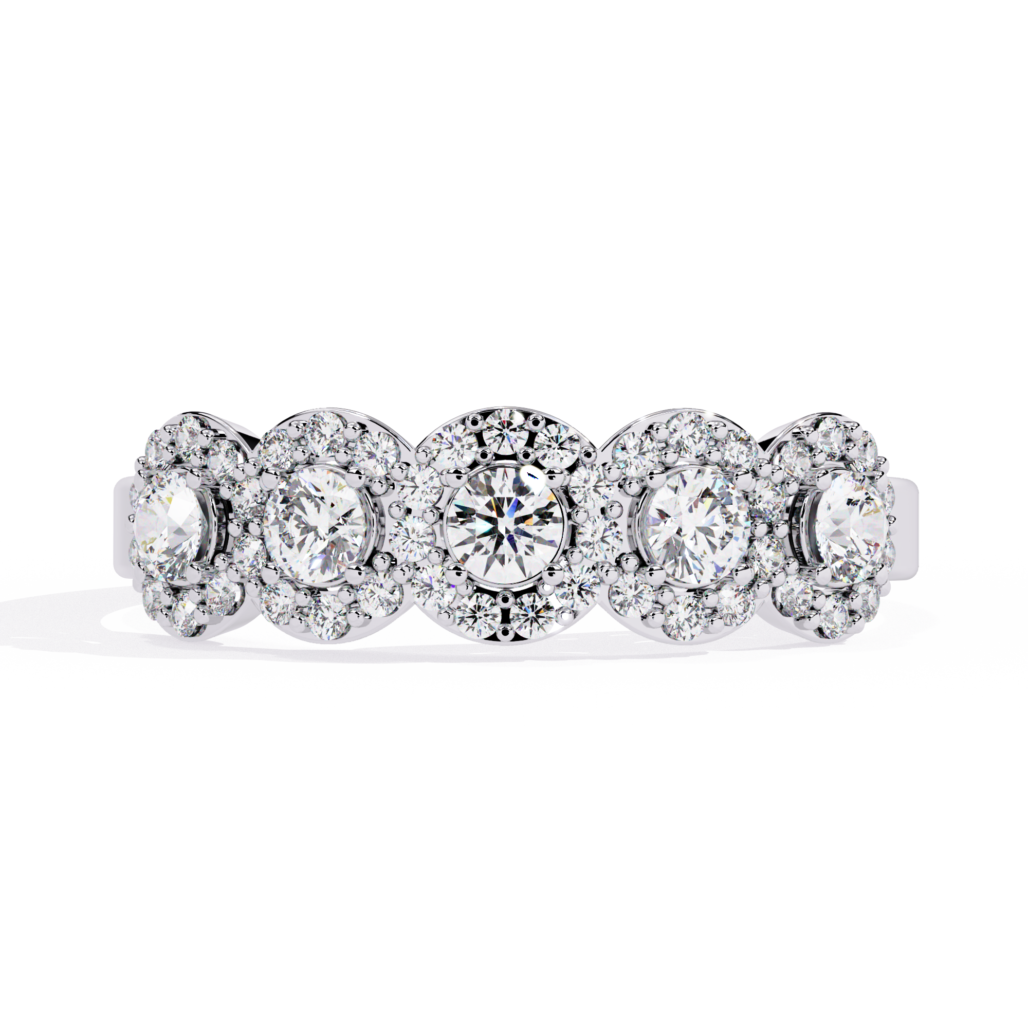 Multi-Halo Lab Grown Diamond Ring