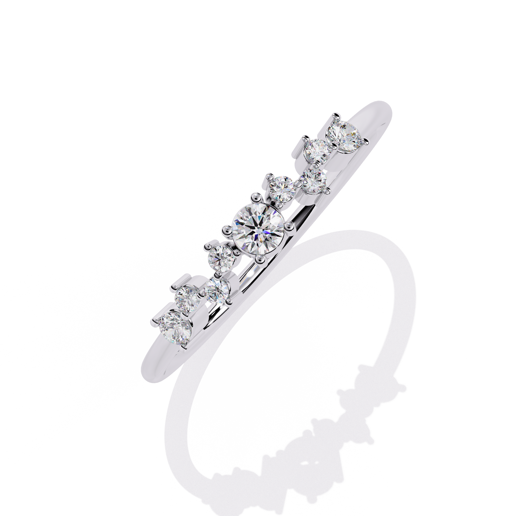 Elegant Multi-Stone Lab Grown Diamond Ring