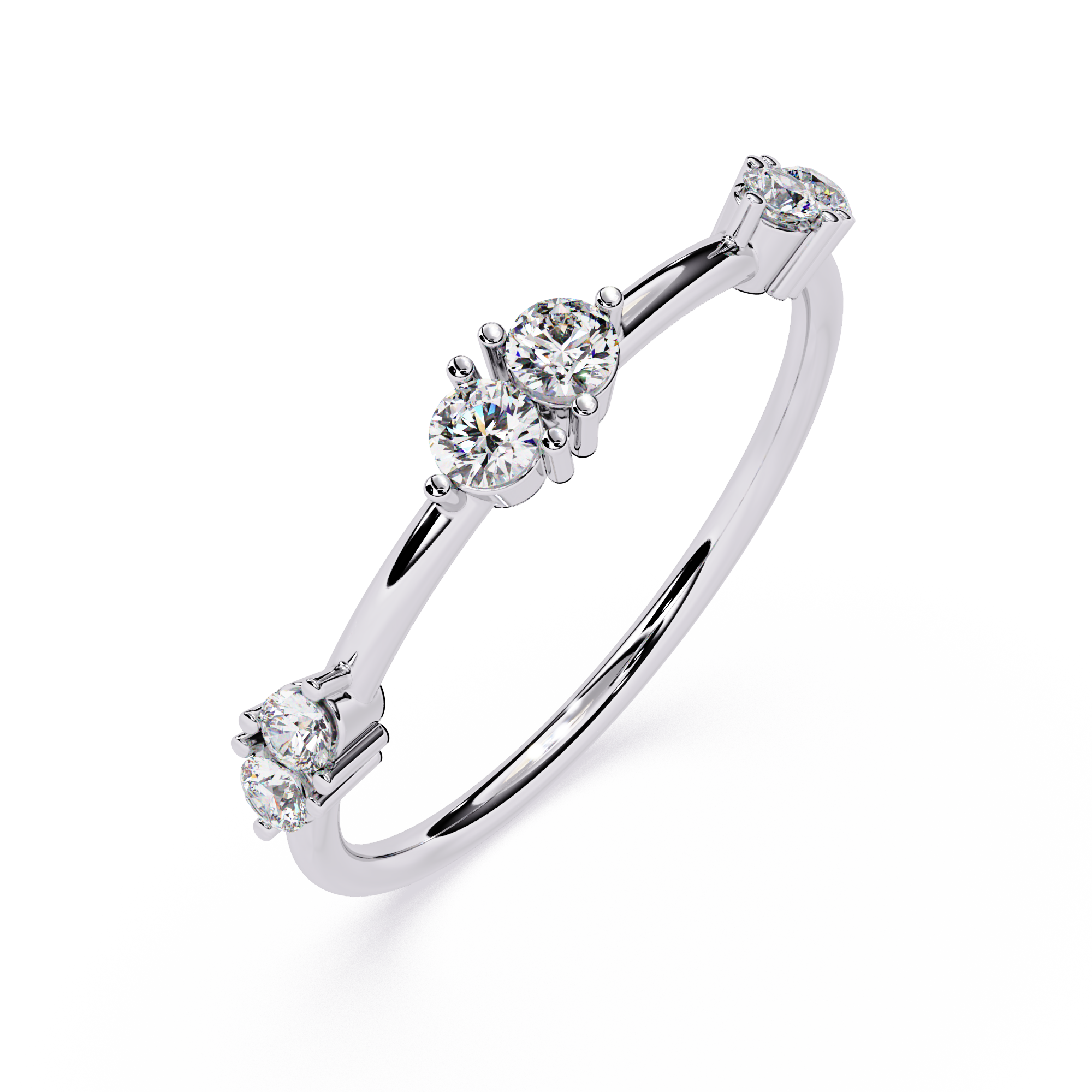 Three-Stone Lab Grown Diamond Ring