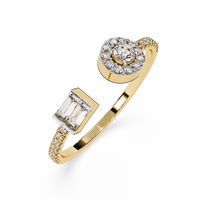 Dual Halo & Baguette Lab Grown Diamond Ring
