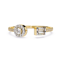 Dual Halo & Baguette Lab Grown Diamond Ring