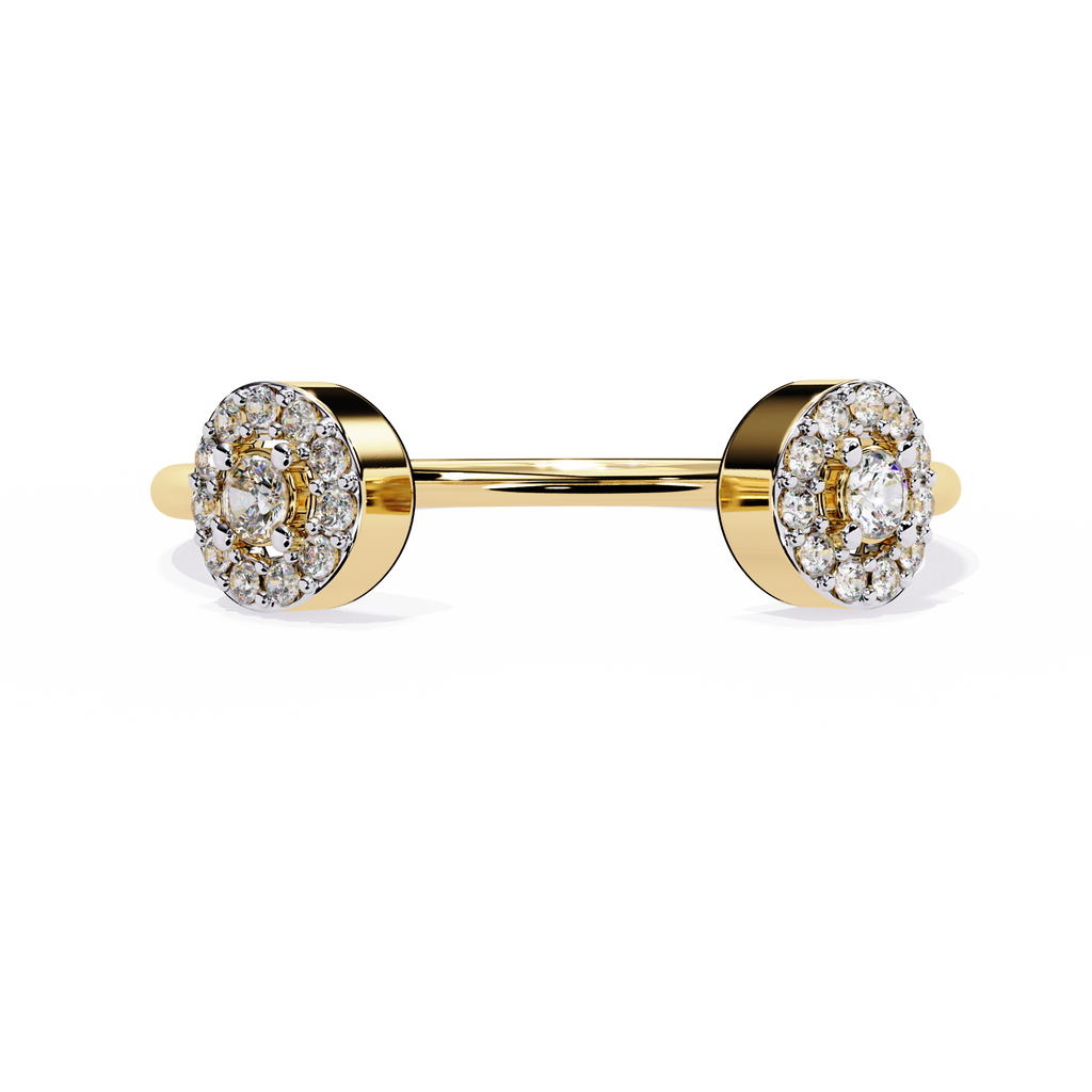 Halo Open Lab Grown Diamond Ring