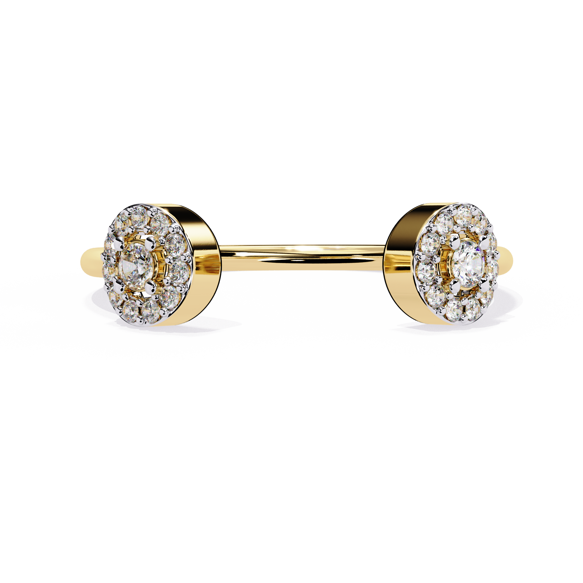 Halo Open Lab Grown Diamond Ring