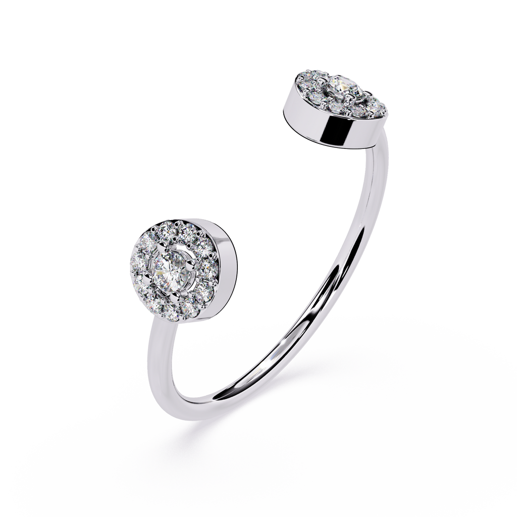 Halo Open Lab Grown Diamond Ring