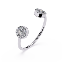 Halo Open Lab Grown Diamond Ring