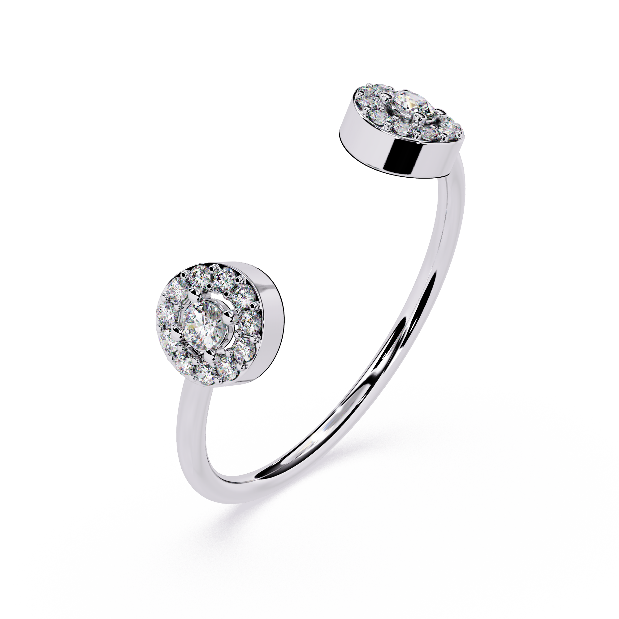 Halo Open Lab Grown Diamond Ring