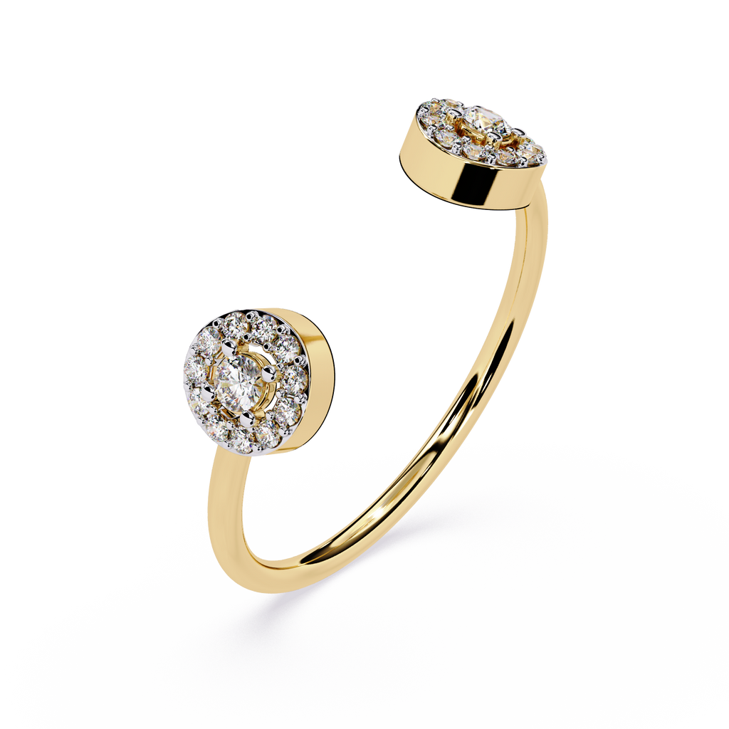 Halo Open Lab Grown Diamond Ring