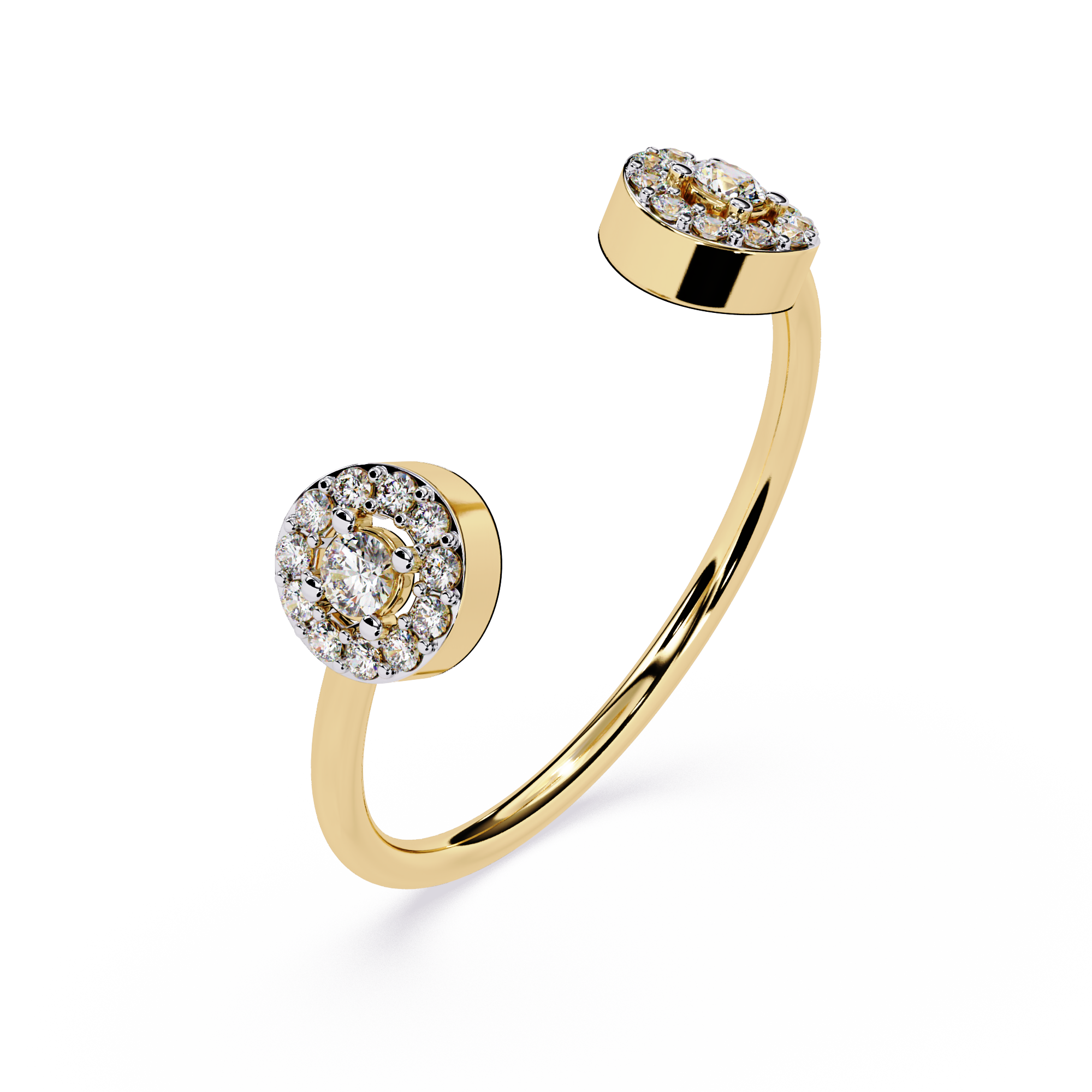 Halo Open Lab Grown Diamond Ring