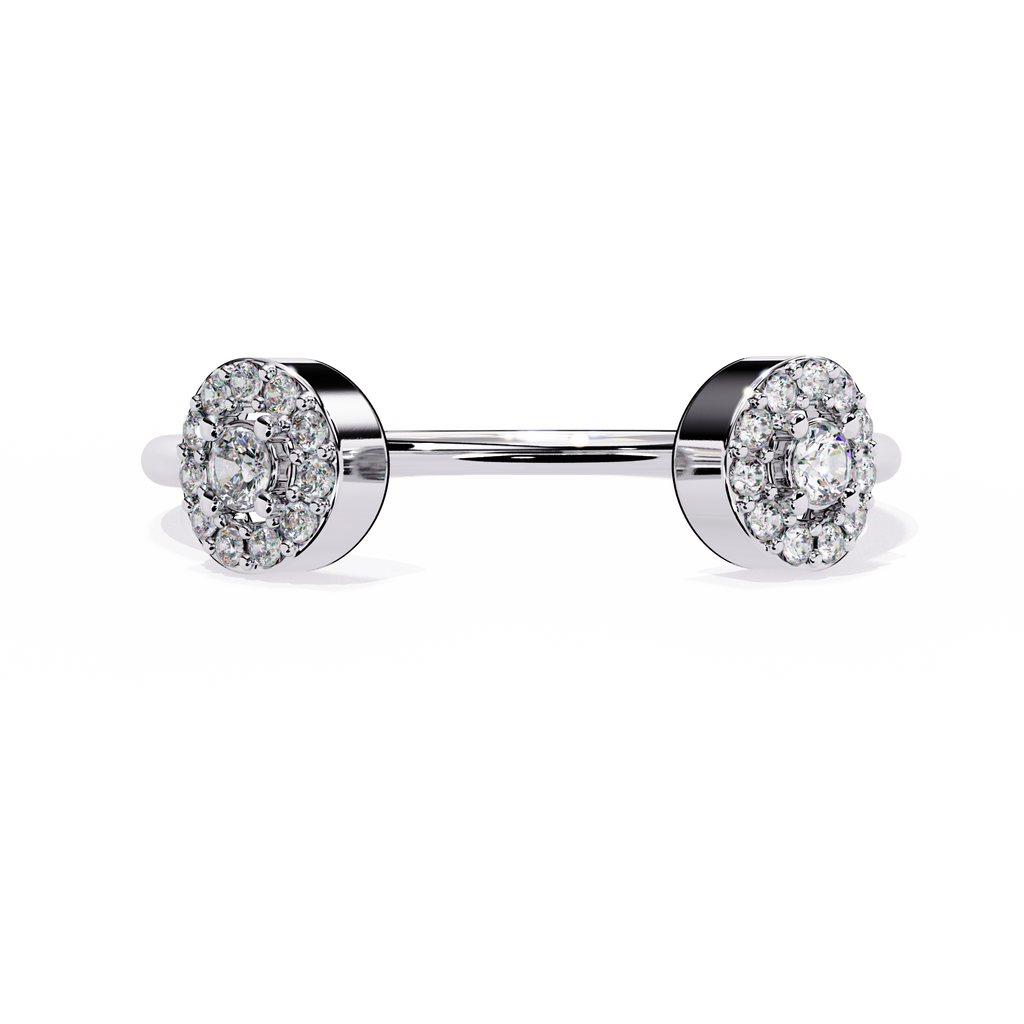 Halo Open Lab Grown Diamond Ring