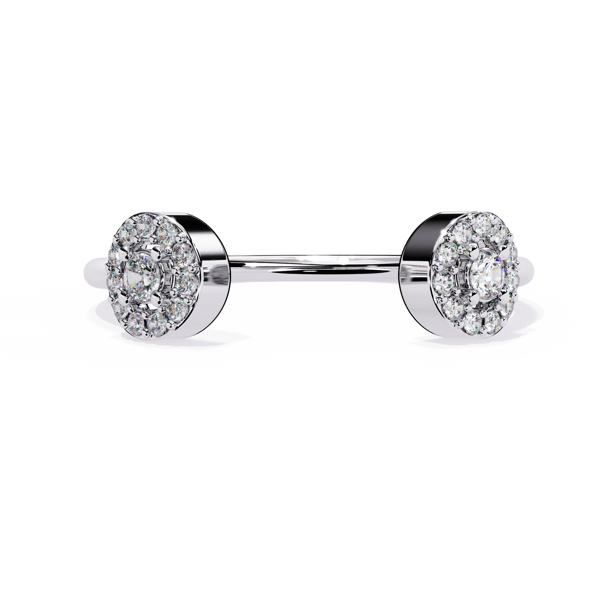 Halo Open Lab Grown Diamond Ring