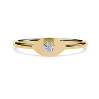 Solitaire Lab Grown Diamond Ring