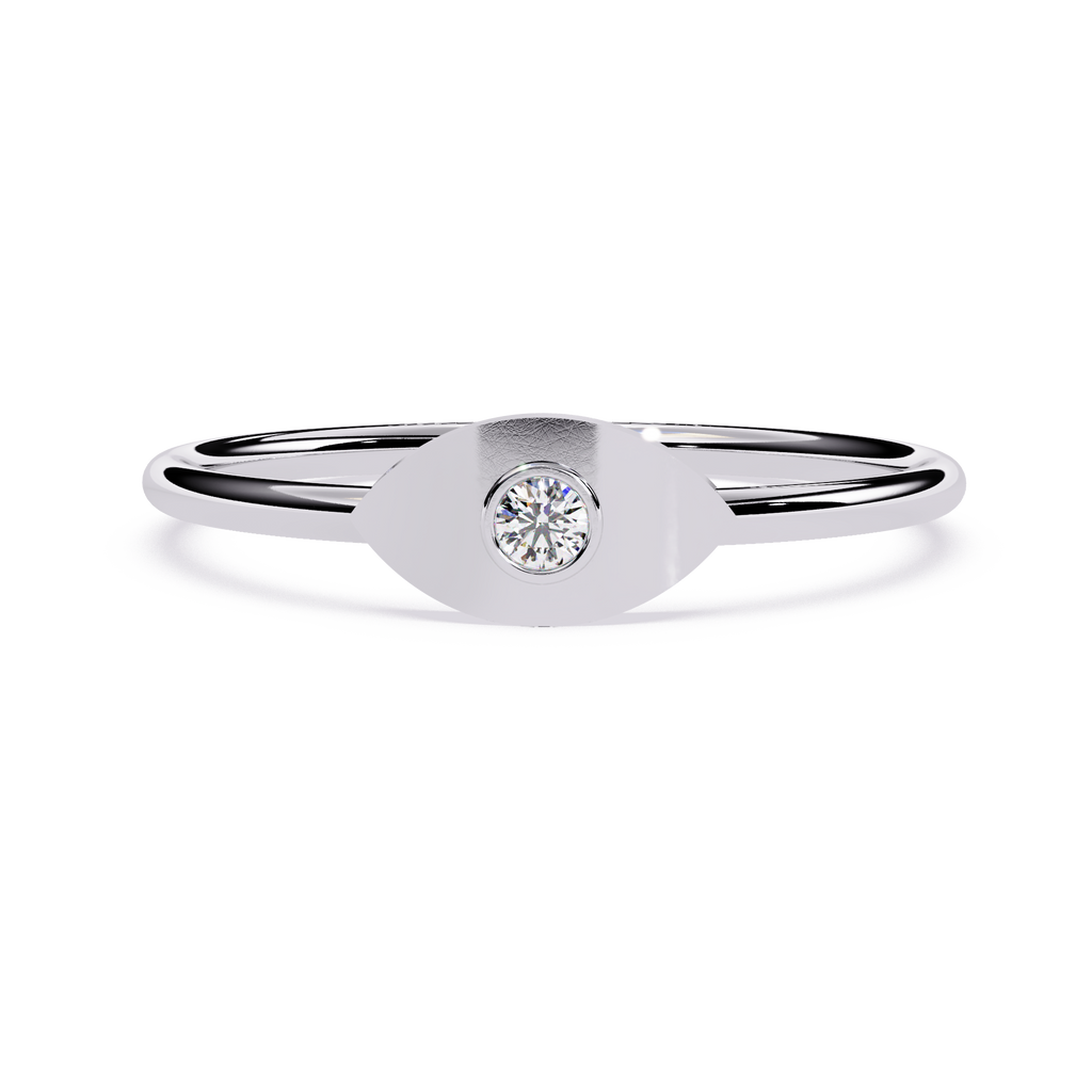 Solitaire Lab Grown Diamond Ring