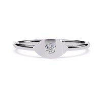 Solitaire Lab Grown Diamond Ring
