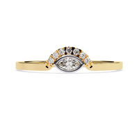Marquise & Round Lab Grown Diamond Ring