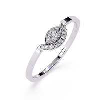 Marquise & Round Lab Grown Diamond Ring