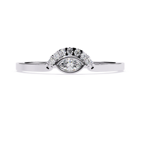 Marquise & Round Lab Grown Diamond Ring