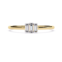 Three-Baguette Lab Grown Diamond Ring