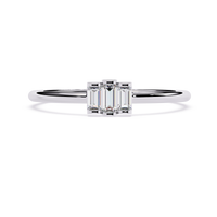 Three-Baguette Lab Grown Diamond Ring