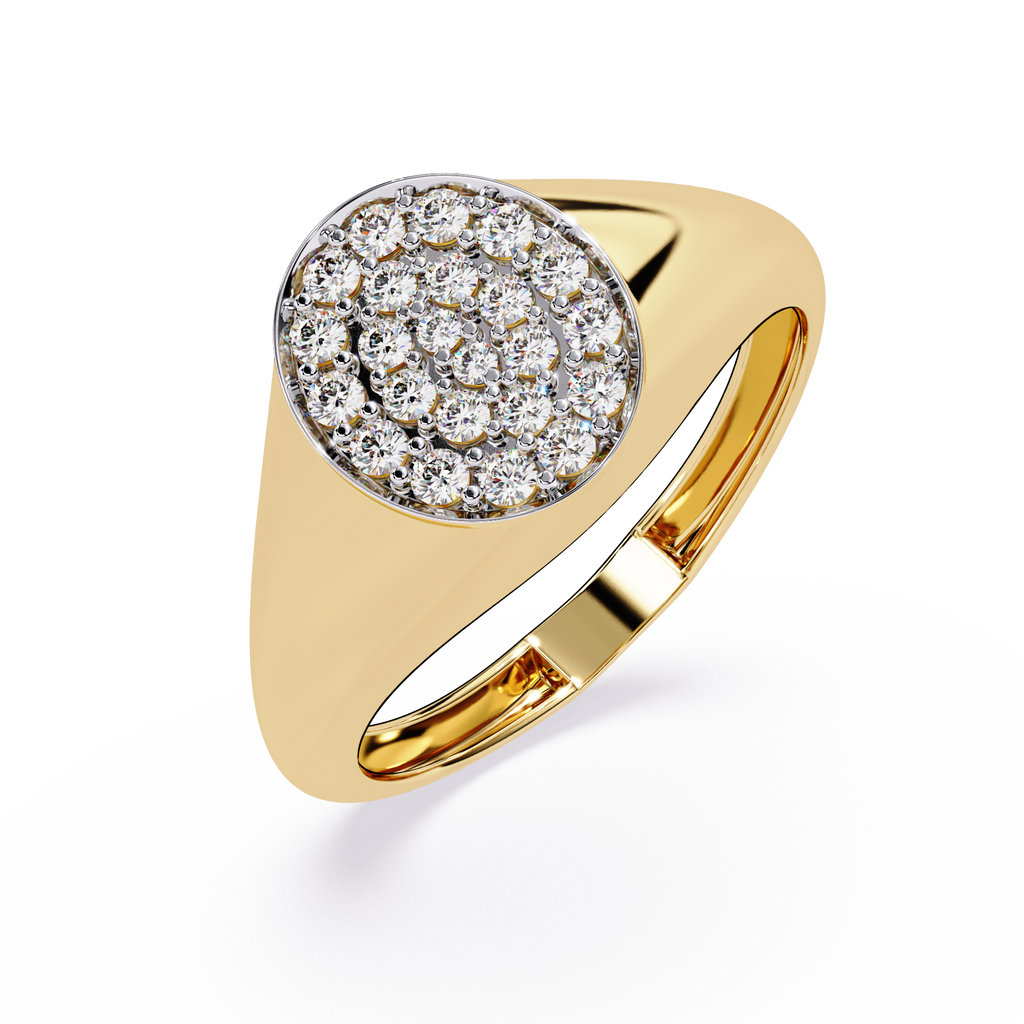 Oval Pave Lab Grown Diamond Ring
