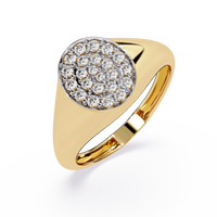 Oval Pave Lab Grown Diamond Ring