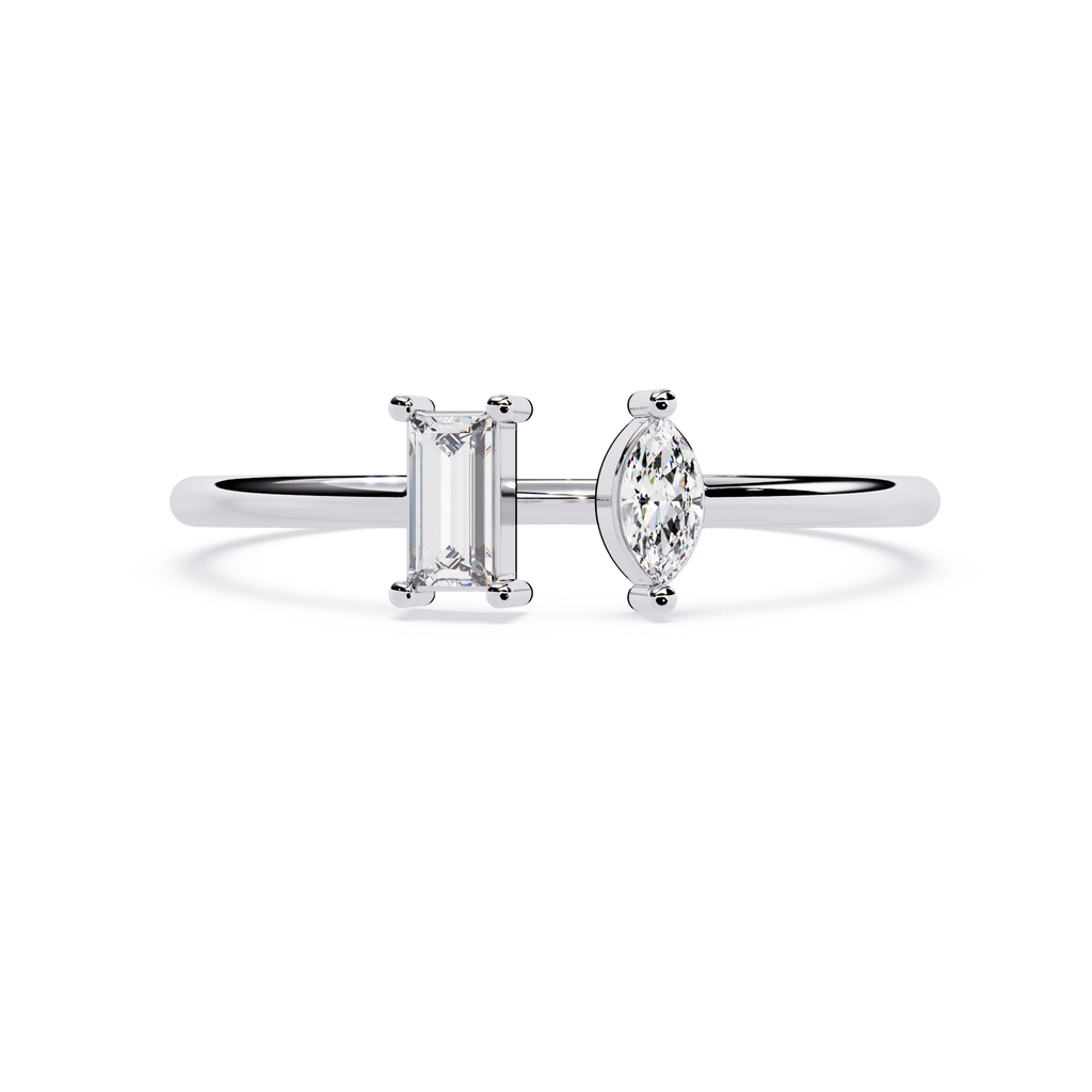 Two-Stone Toi Et Moi Lab Grown Diamond Ring