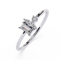 Modern Cluster Lab Grown Diamond Ring