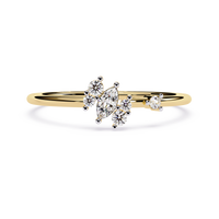 Marquise & Round Lab Grown Diamond Ring