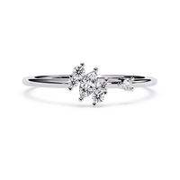 Marquise & Round Lab Grown Diamond Ring