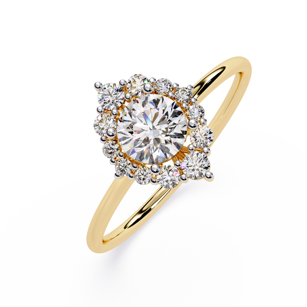 Marquise Halo Lab Grown Diamond Ring