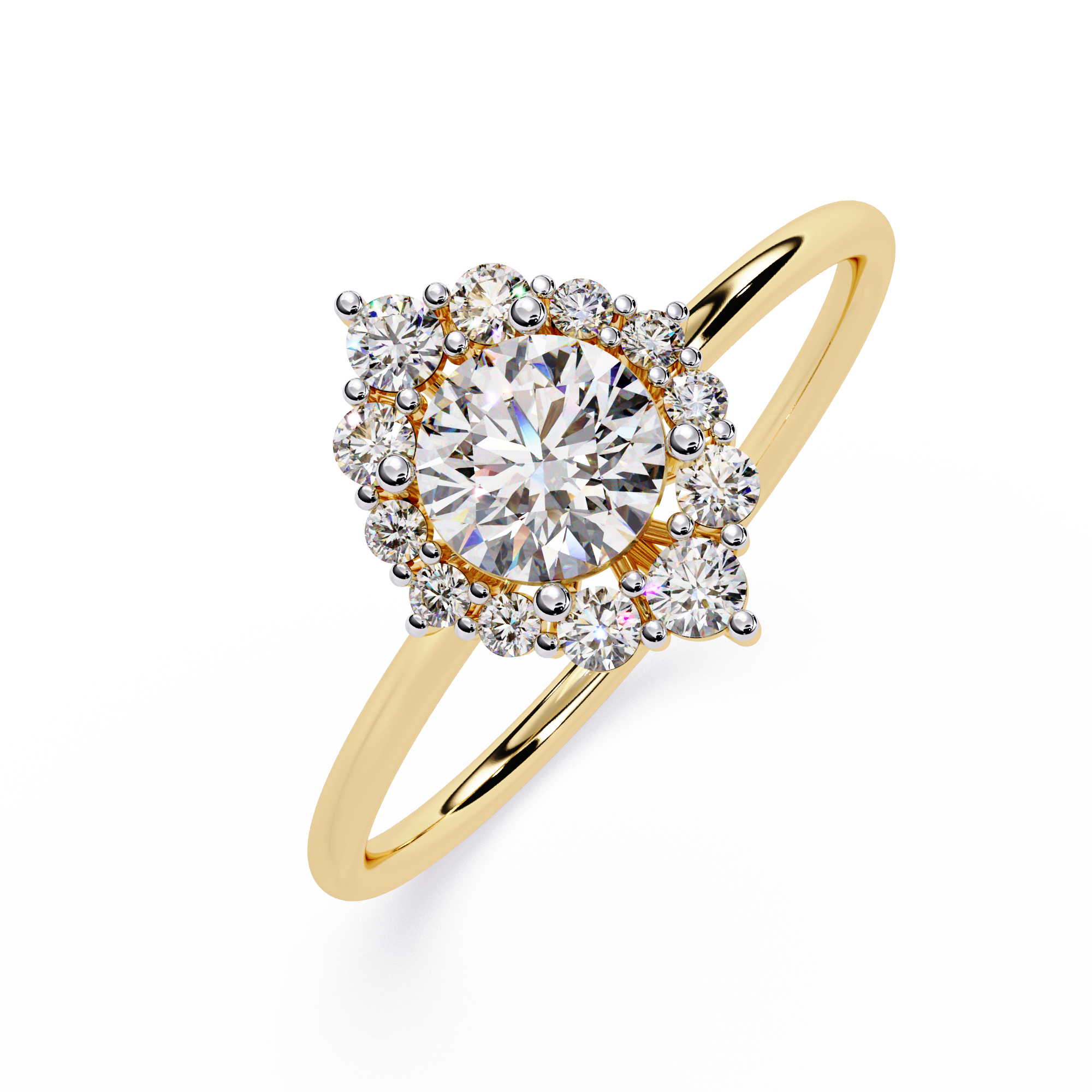 Marquise Halo Lab Grown Diamond Ring