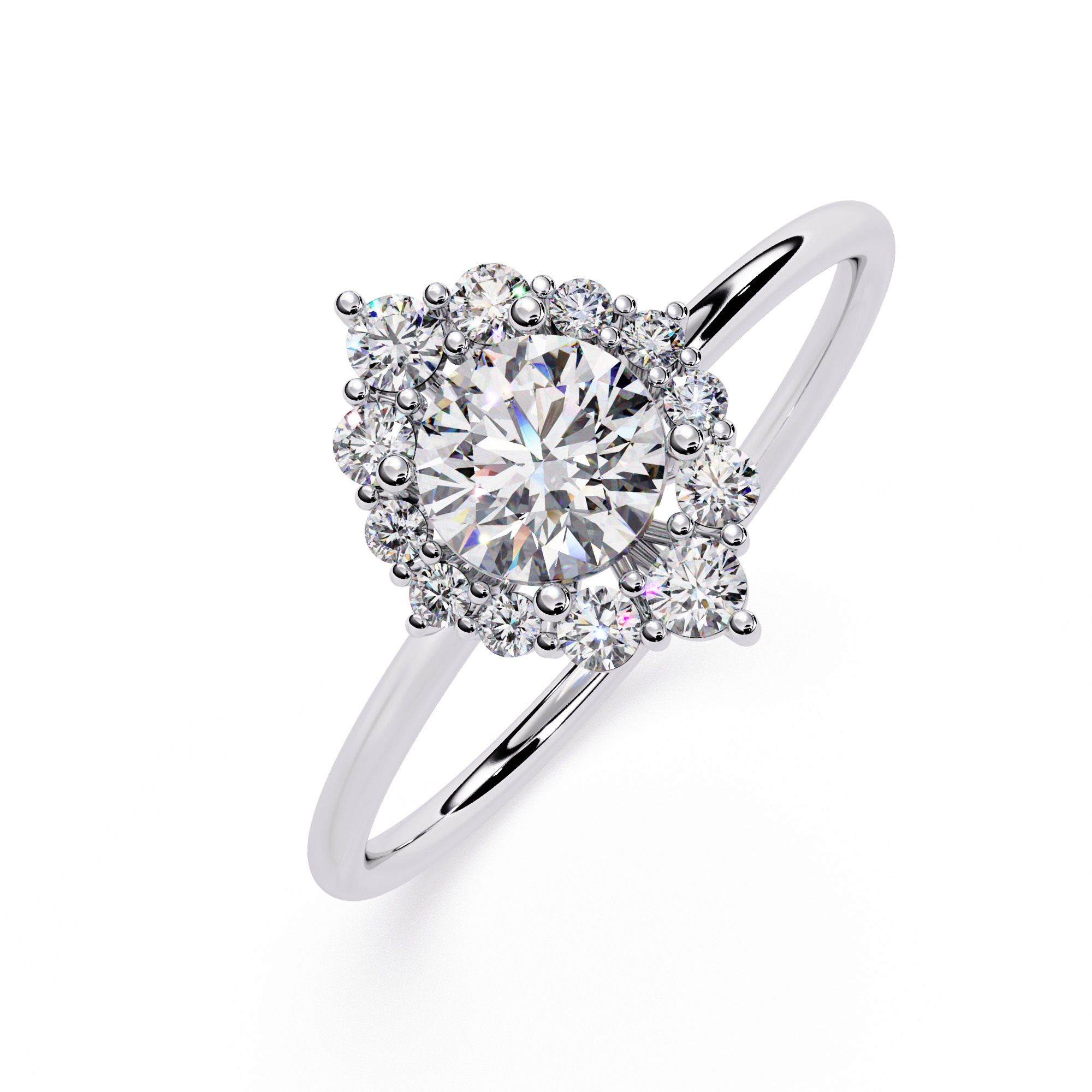 Marquise Halo Lab Grown Diamond Ring