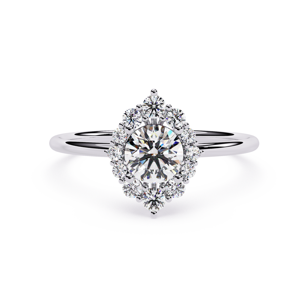 Marquise Halo Lab Grown Diamond Ring