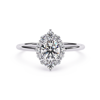 Marquise Halo Lab Grown Diamond Ring