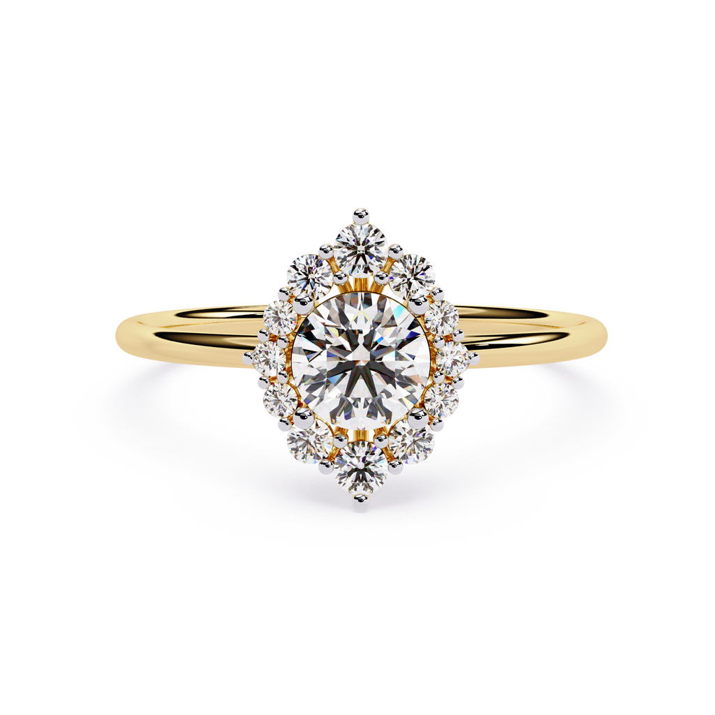 Marquise Halo Lab Grown Diamond Ring