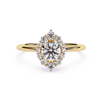Marquise Halo Lab Grown Diamond Ring