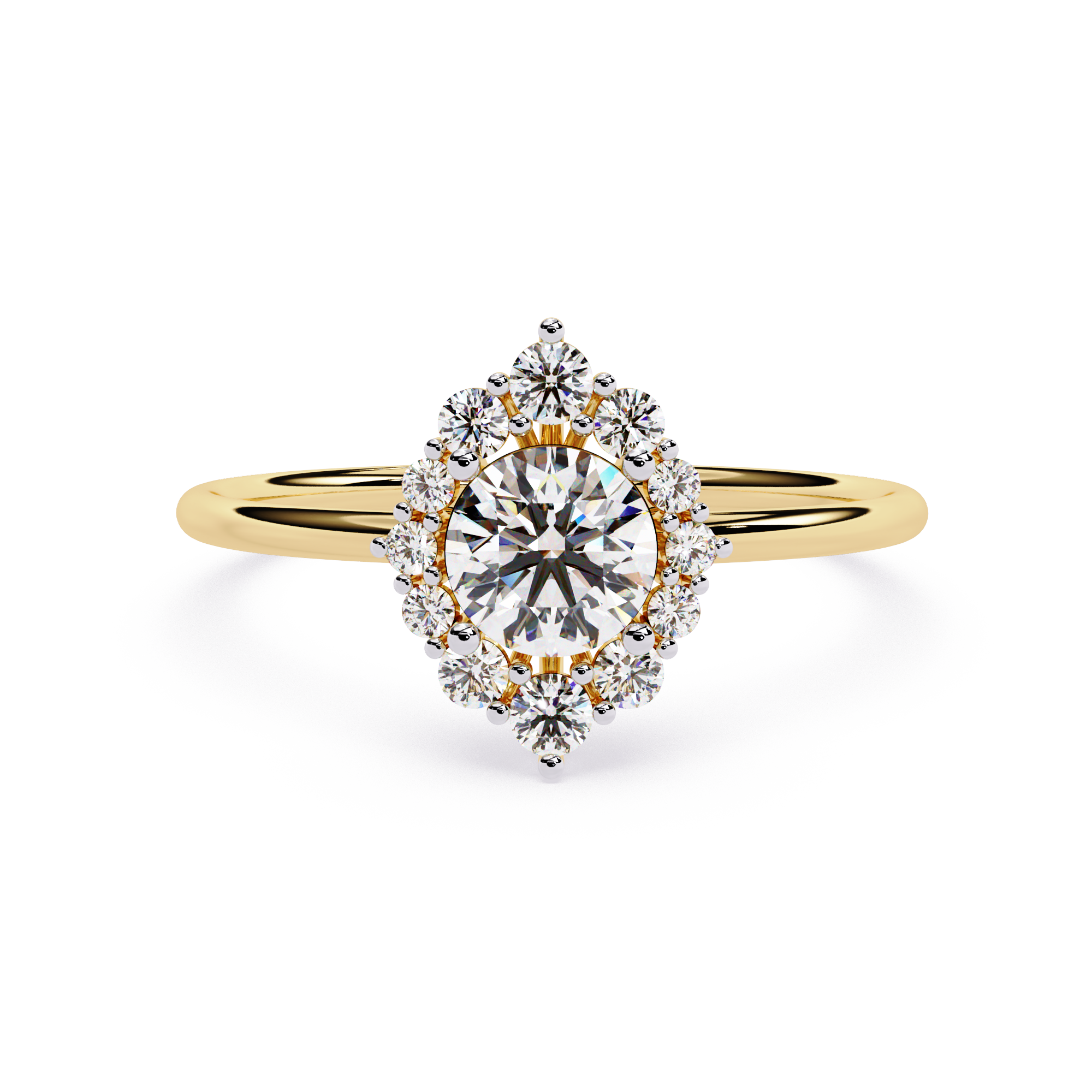 Marquise Halo Lab Grown Diamond Ring