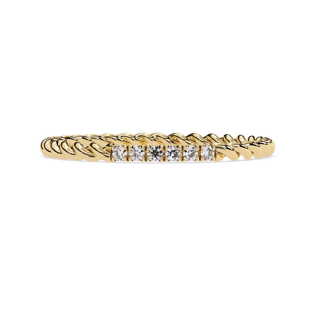 Lab Grown Diamond Rope Band Ring