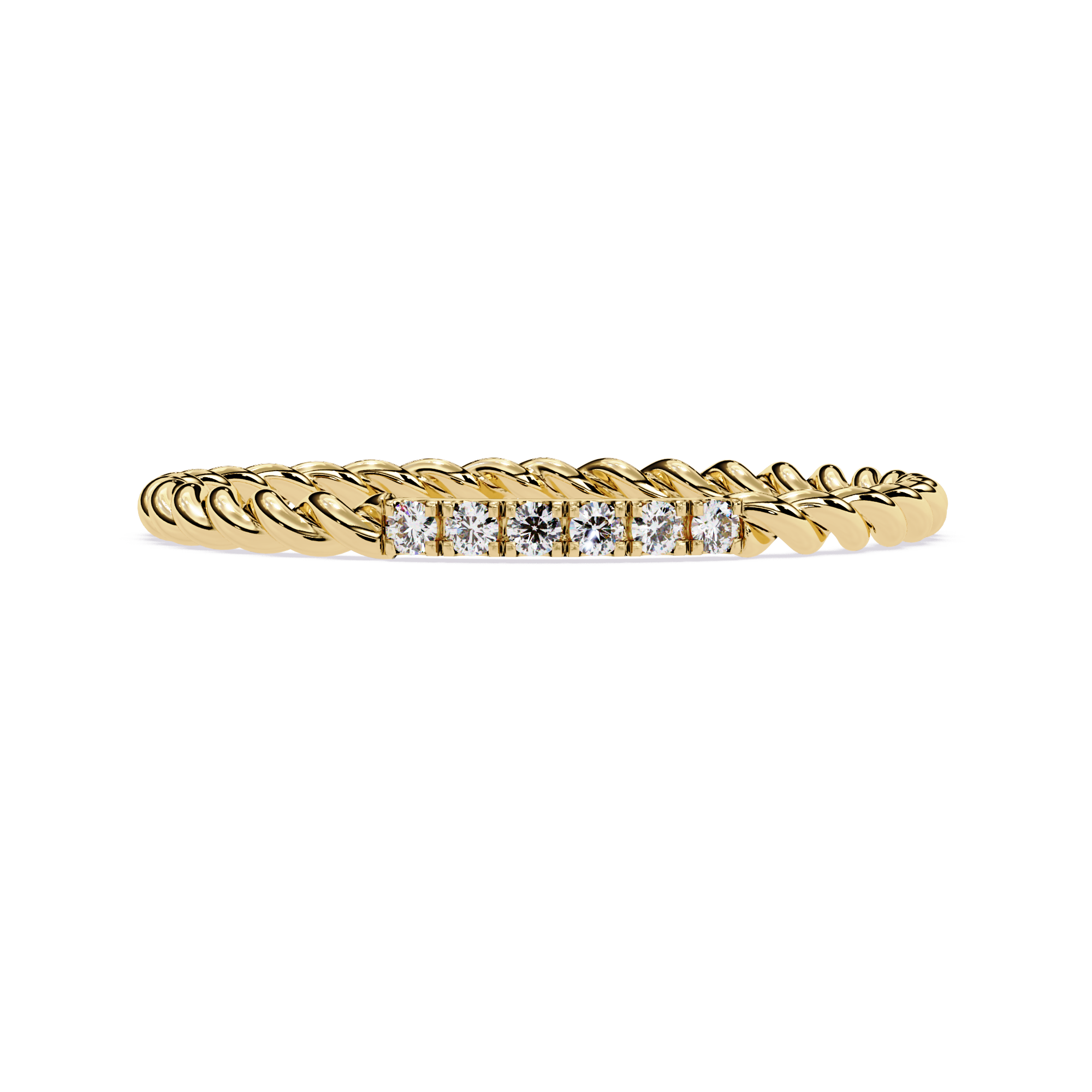 Lab Grown Diamond Rope Band Ring