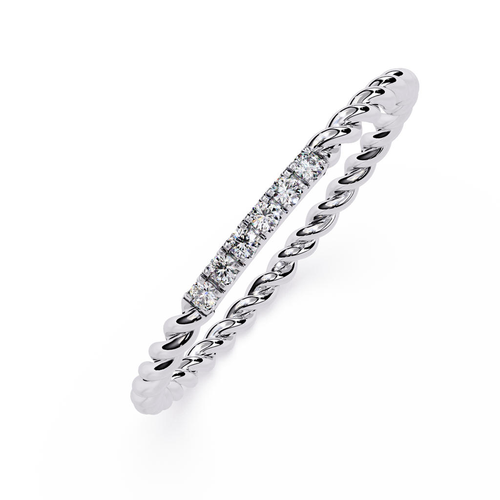Lab Grown Diamond Rope Band Ring