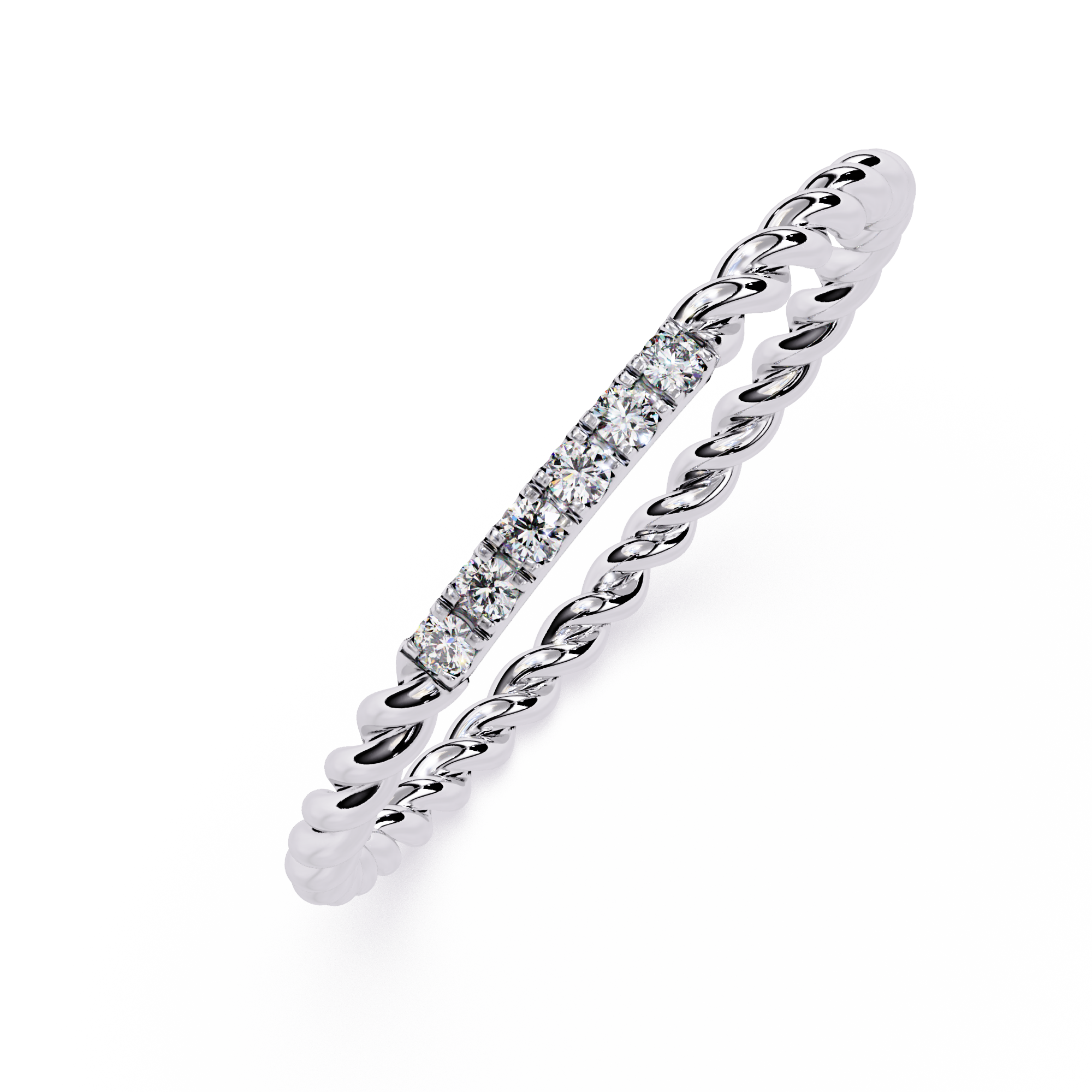 Lab Grown Diamond Rope Band Ring