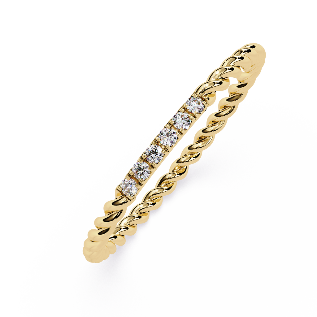 Lab Grown Diamond Rope Band Ring