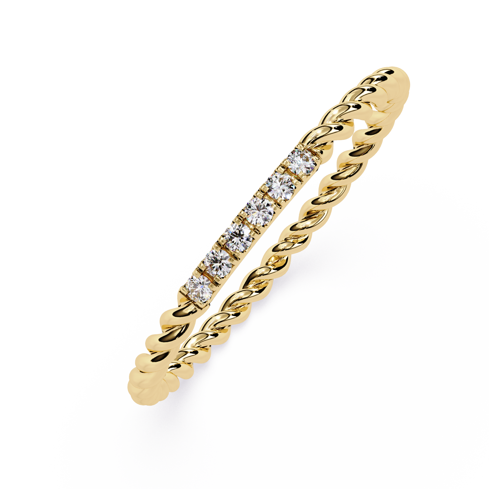 Lab Grown Diamond Rope Band Ring