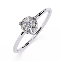 Marquise Cluster Lab Grown Diamond Ring