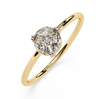 Marquise Cluster Lab Grown Diamond Ring