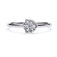 Marquise Cluster Lab Grown Diamond Ring