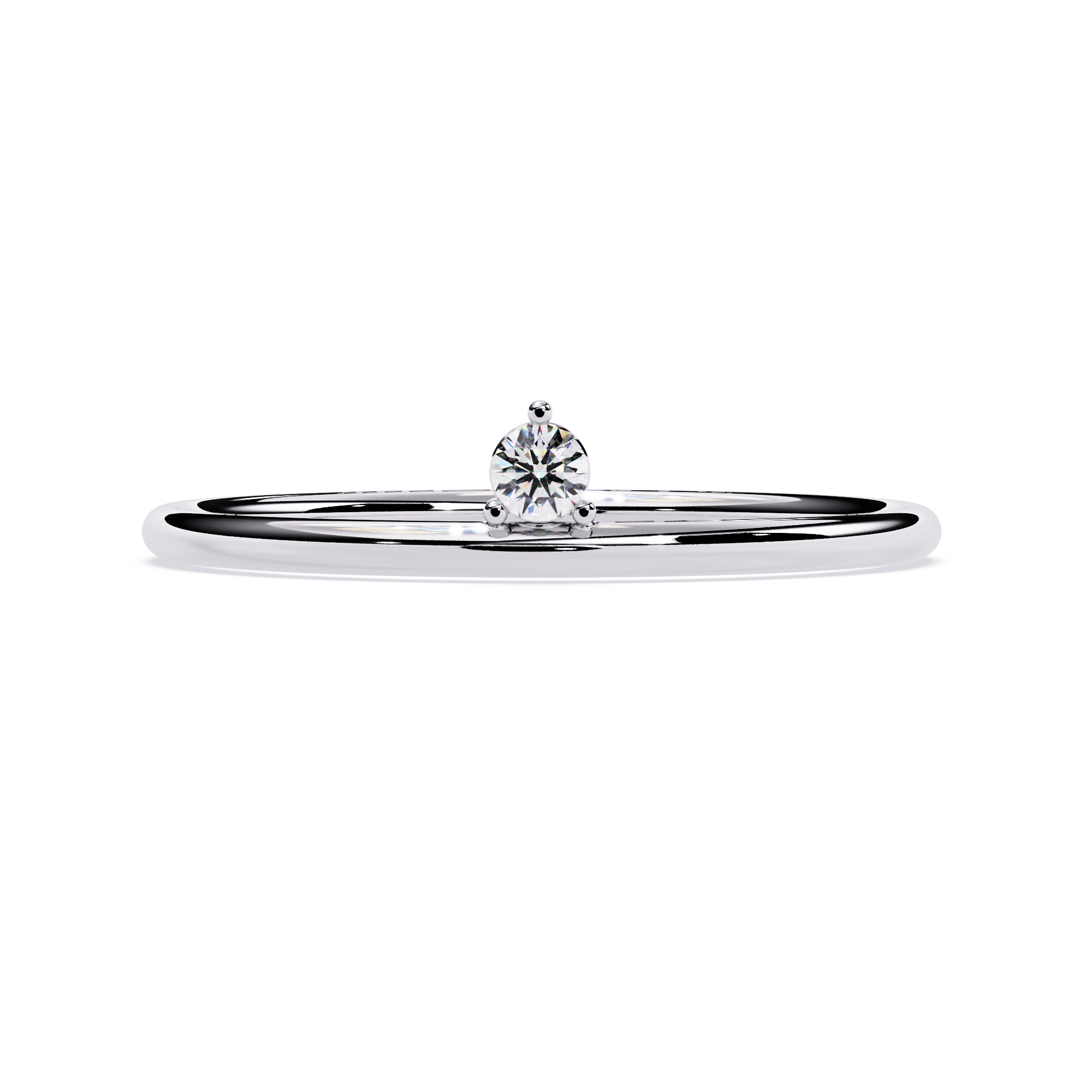 Solitaire Lab Grown Diamond Ring